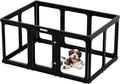 Clear Acrylic Dog Playpen 10PCS - 23.6in High Transparent Pet Pen