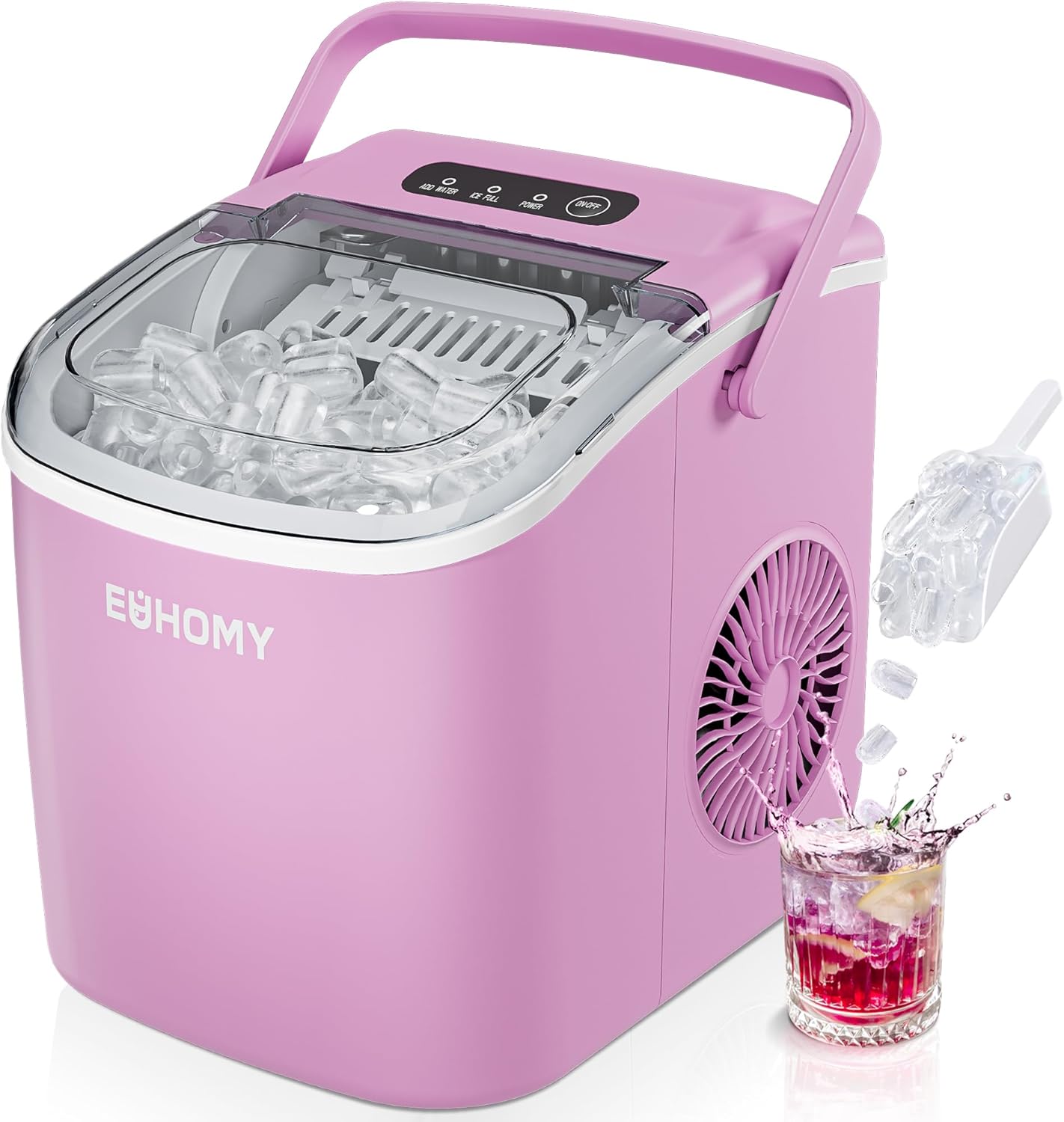 Euhomy Countertop Ice Maker Machine - 26lbs Daily Capacity