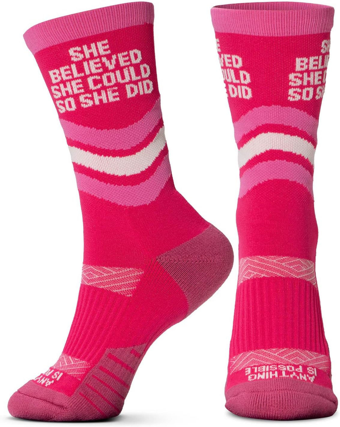 Inspirational Mid-Calf Running Socks | Motivational Designs