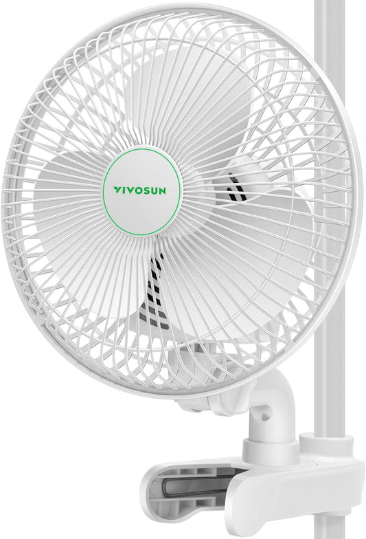 VIVOSUN AeroWave A6 Clip Fan: Strong Airflow, Low Noise