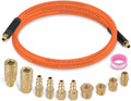 Ailbiuko 12pc Air Compressor Kit: 6FT Hybrid Hose, Quick Connect Fittings