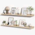 Floating Shelves for Wall 48 in Solid Wood Picture Ledge - Rustic Set