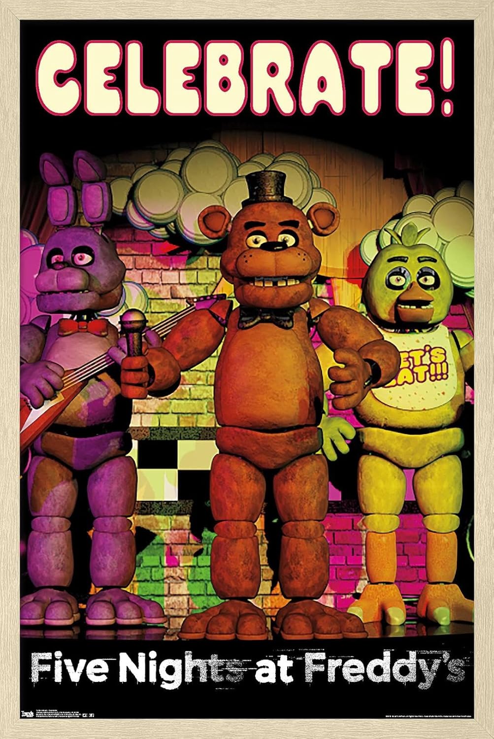 Five Nights at Freddy's Celebrate Wall Poster for Any Room