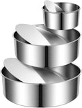 4 in 7 in 9 in Cake Pan Set - Removable Bottom, Leakproof