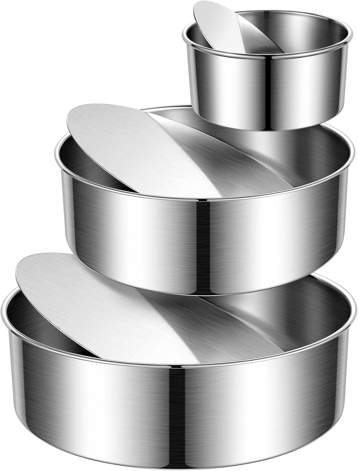 Removable Bottom Nonstick Round Cake Pans Set for Perfect Baking