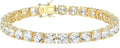 Classic Tennis Bracelet with Round Cut Cubic Zirconia Sparkle