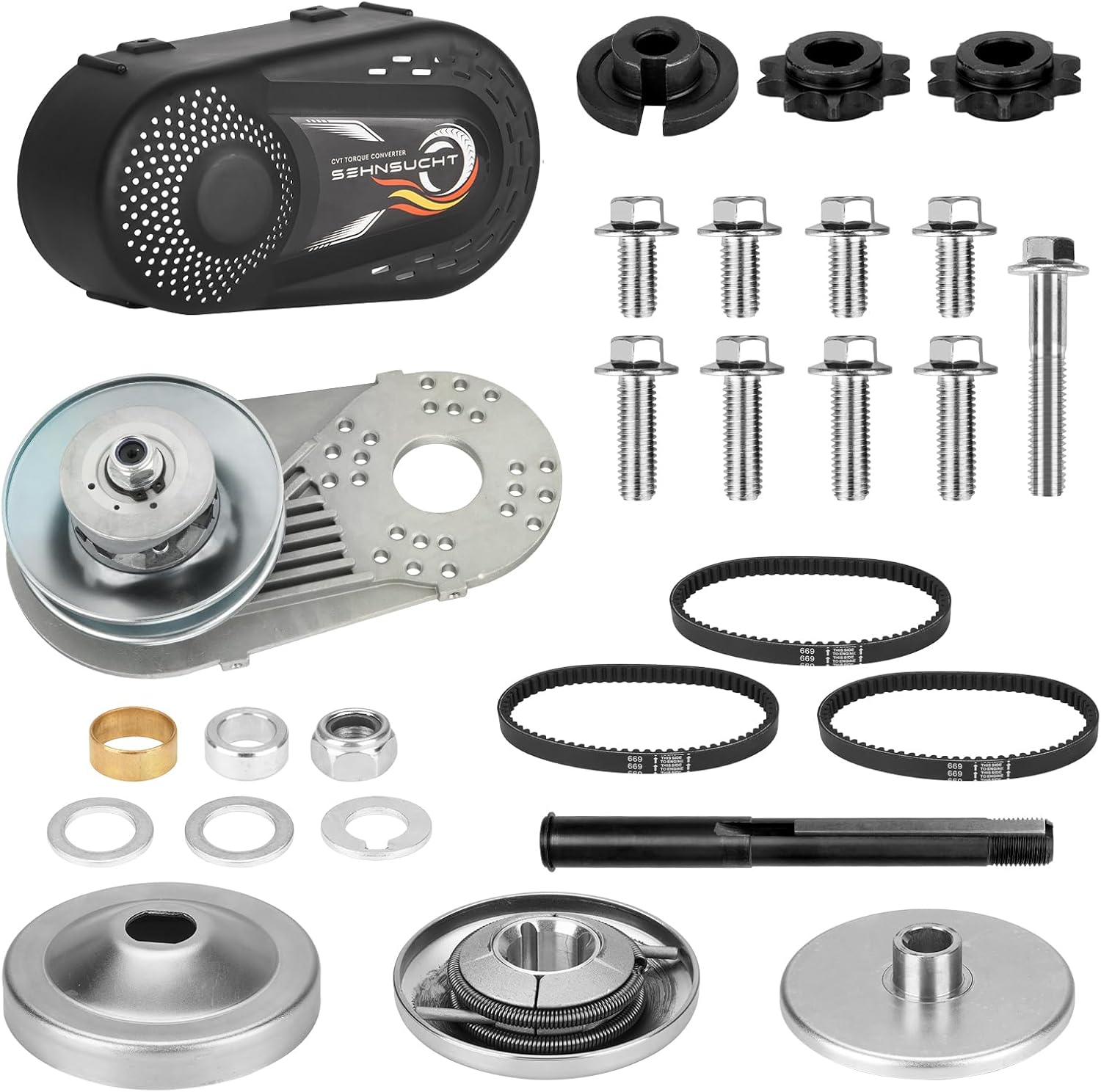 CVT Torque Converter Clutch Kit for Mini Bikes and Go Karts