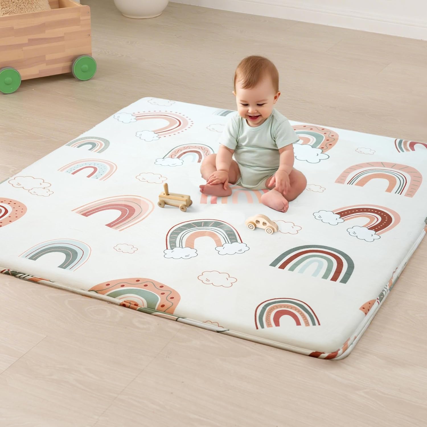 1.5 Thick Premium Baby Floor Play Mat for Tummy Time Fun