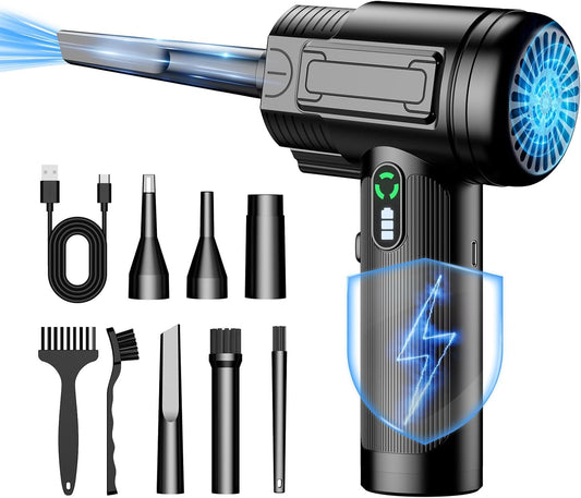 100000RPM Electric Air Duster: Rechargeable Jet Blower