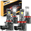 9005 H11 LED Bulbs Combo High and Low Beam - 600% Brighter