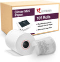 Clover Mini Receipt Paper - 105 Clover Paper Rolls - BPA Free