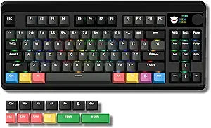 Womier Retro 75% Gaming Keyboard with OLED Display & Knob
