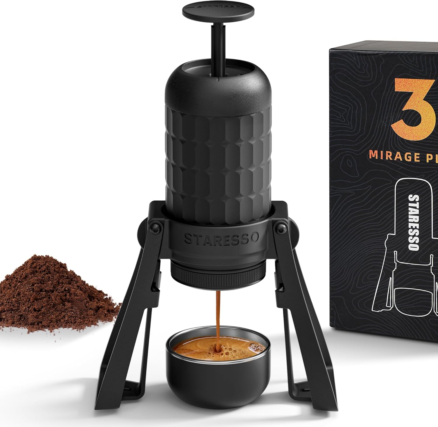 STARESSO PLUS Espresso Maker - Portable & Pressurized