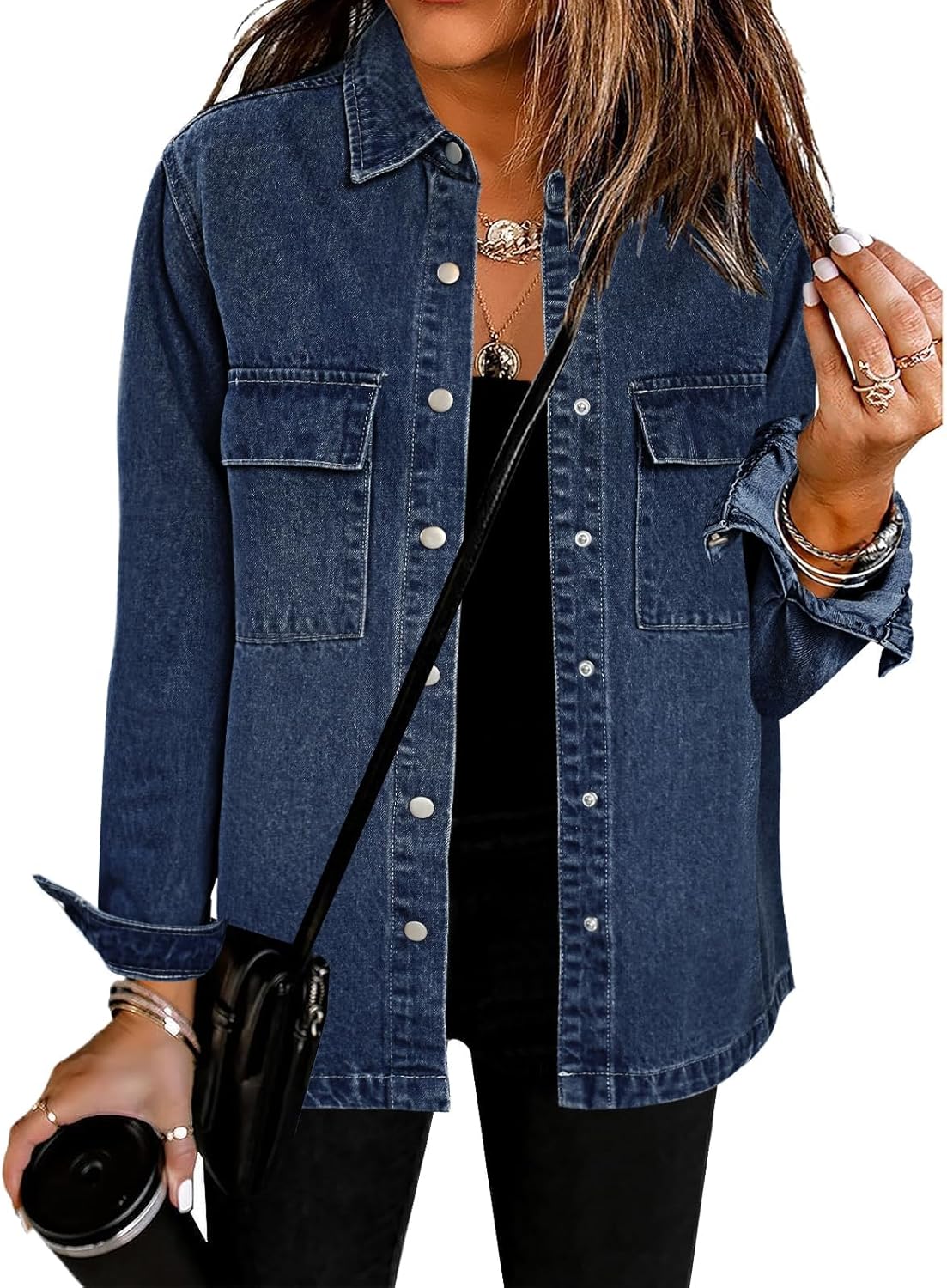 Luvamia 2025 Spring Jean Jackets for Women Fashion Oversized