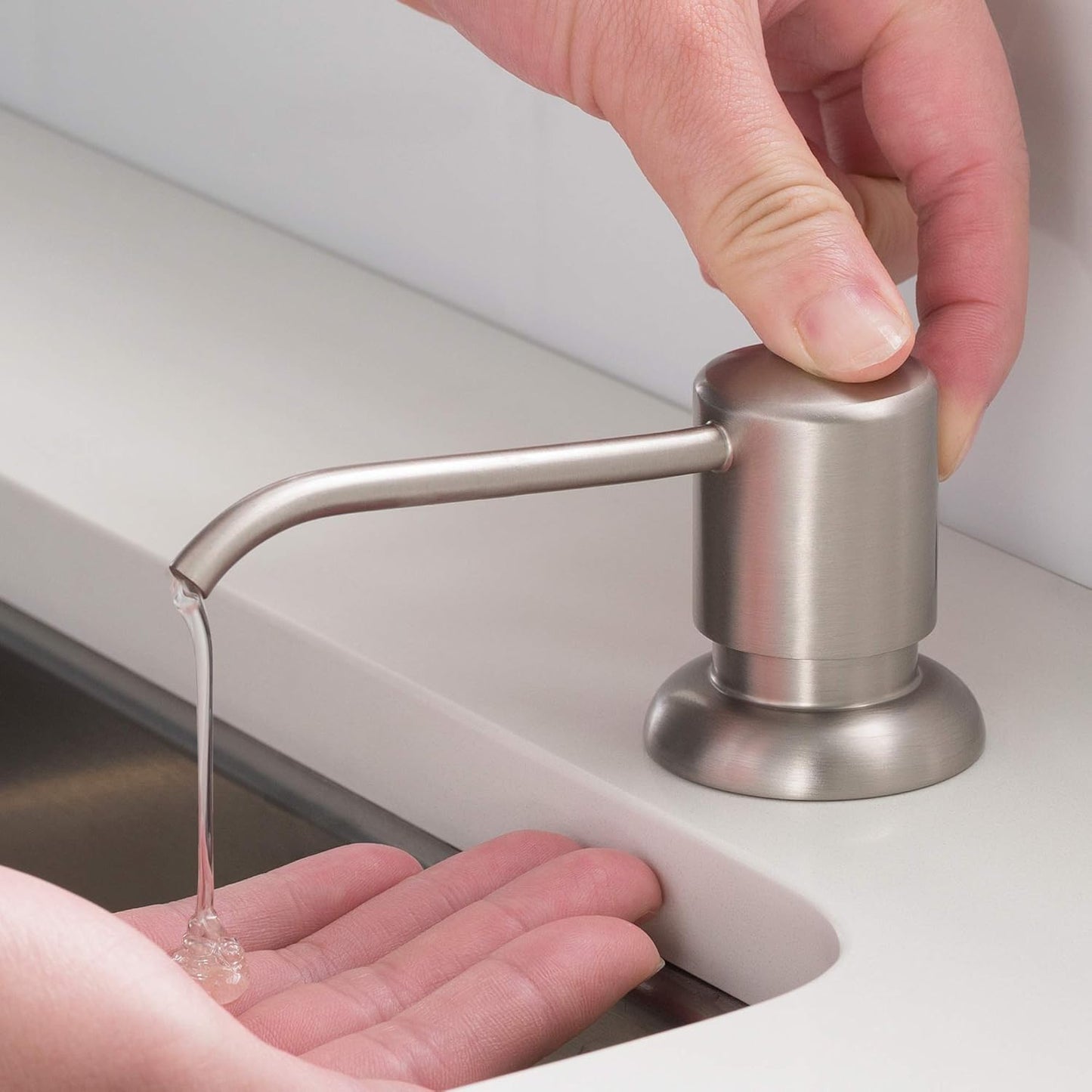 KRAUS Boden Kitchen Soap and Lotion Dispenser in Stainless Steel