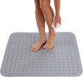 31 x 31 in Extra Large Square Non Slip Shower Mat - Grey