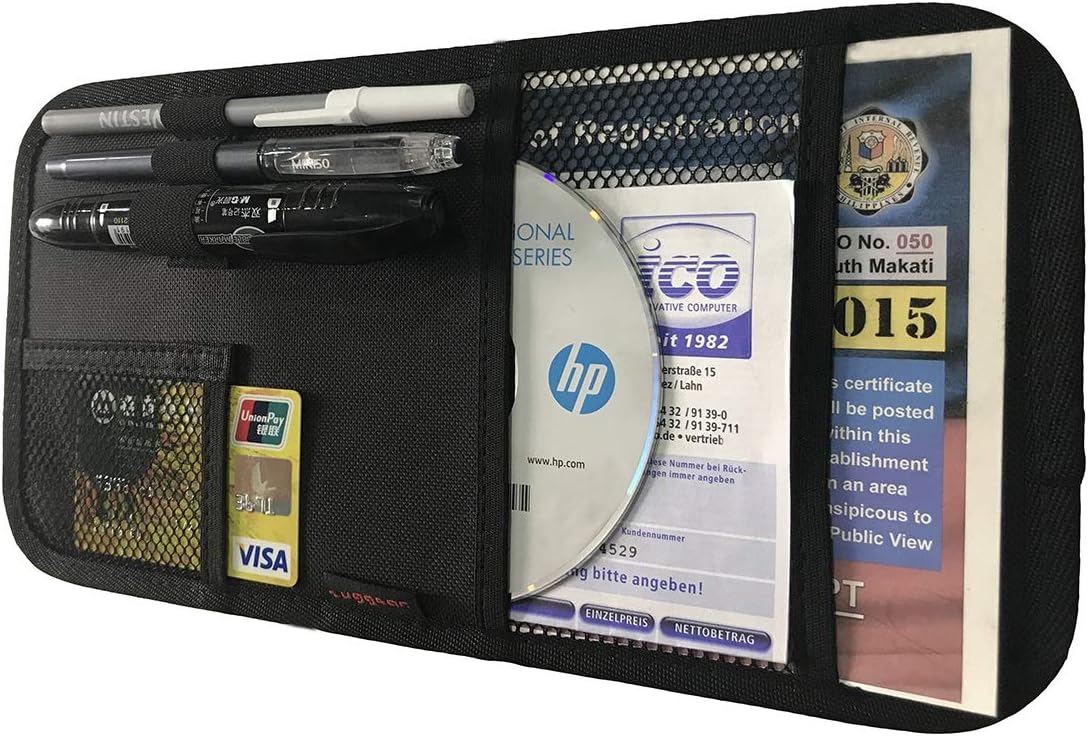 ZugGear Car Sun Visor Organizer - Keep Your Essentials Handy!