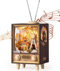Rolife 3D Wooden Puzzles Ferris Wheel Music Box Kit - Sunset Carnival