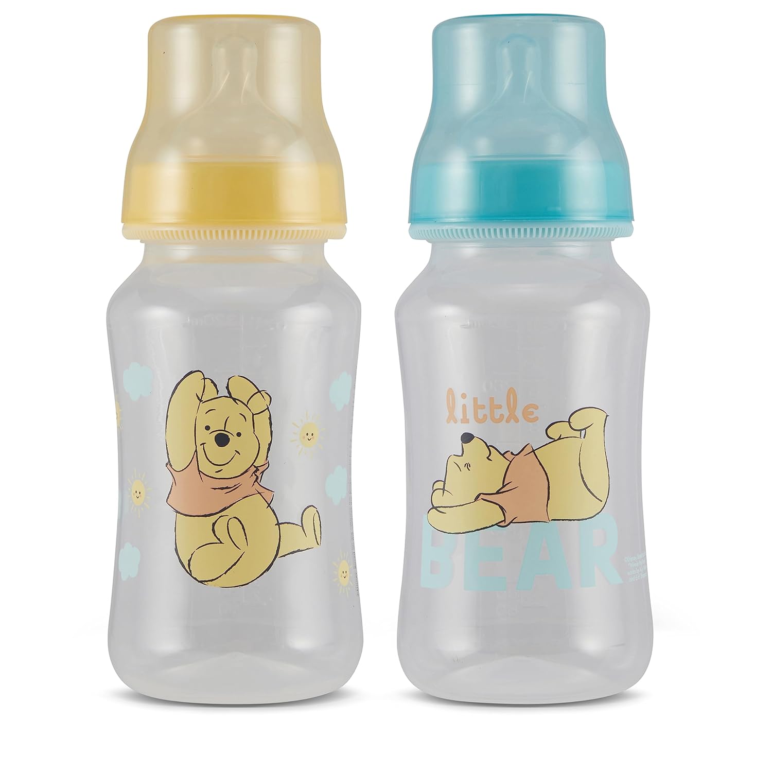 Winnie The Pooh Baby Bottles | 2-Pack 11 oz Hourglass Bottles | BPA-Free for Boys & Girls