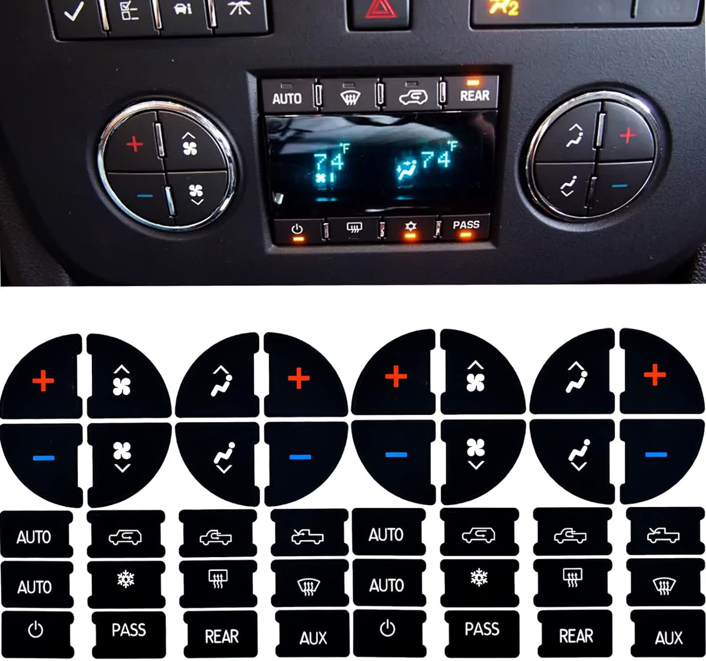 AC Dash Button Repair Kit - Revive Chevy Controls