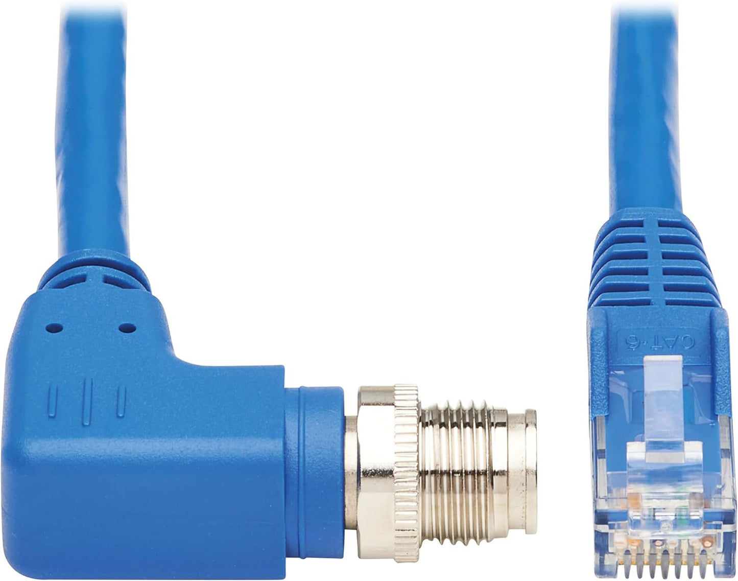 Tripp Lite M12 X-Code Right-Angle to RJ45 Cat6 Ethernet Cable