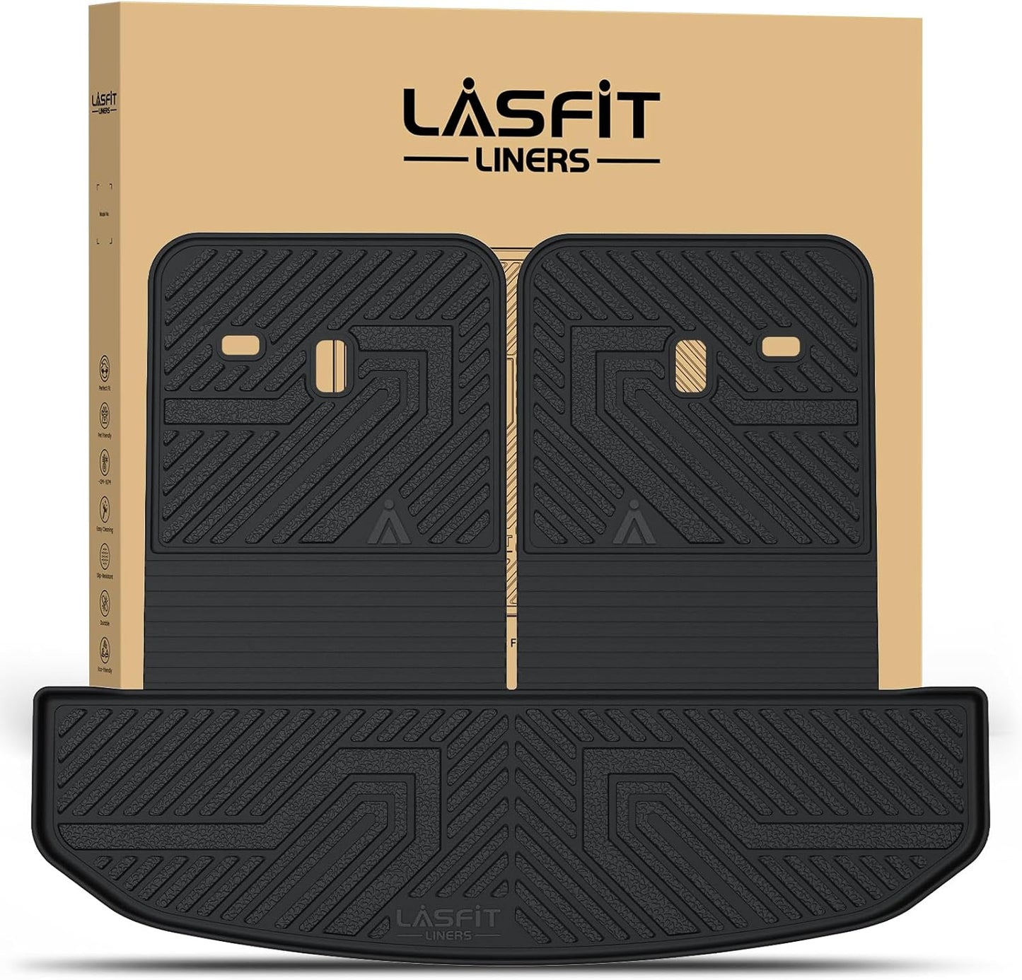 Custom Fit LASFIT Cargo Mat & Backrest Mats for Kia Sorento