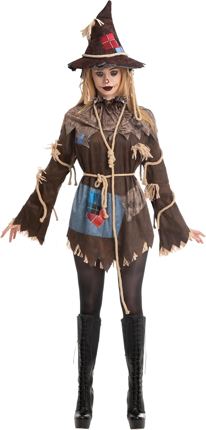 Scary Scarecrow Costume for Women - Wicked Halloween Dress
