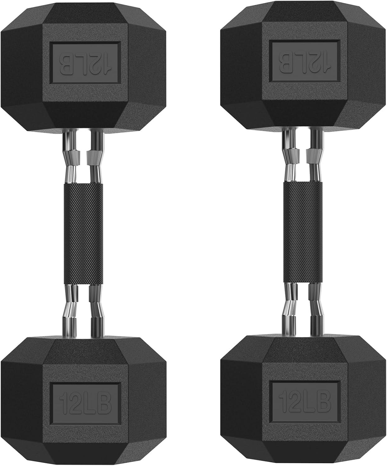 PAPABABE HEX Dumbbell Set 2.5-125lb for Home Gym Workouts