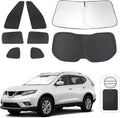 TINGLU Window Shades for Nissan Rogue 2014-2020 - Full 8PC Sunshade