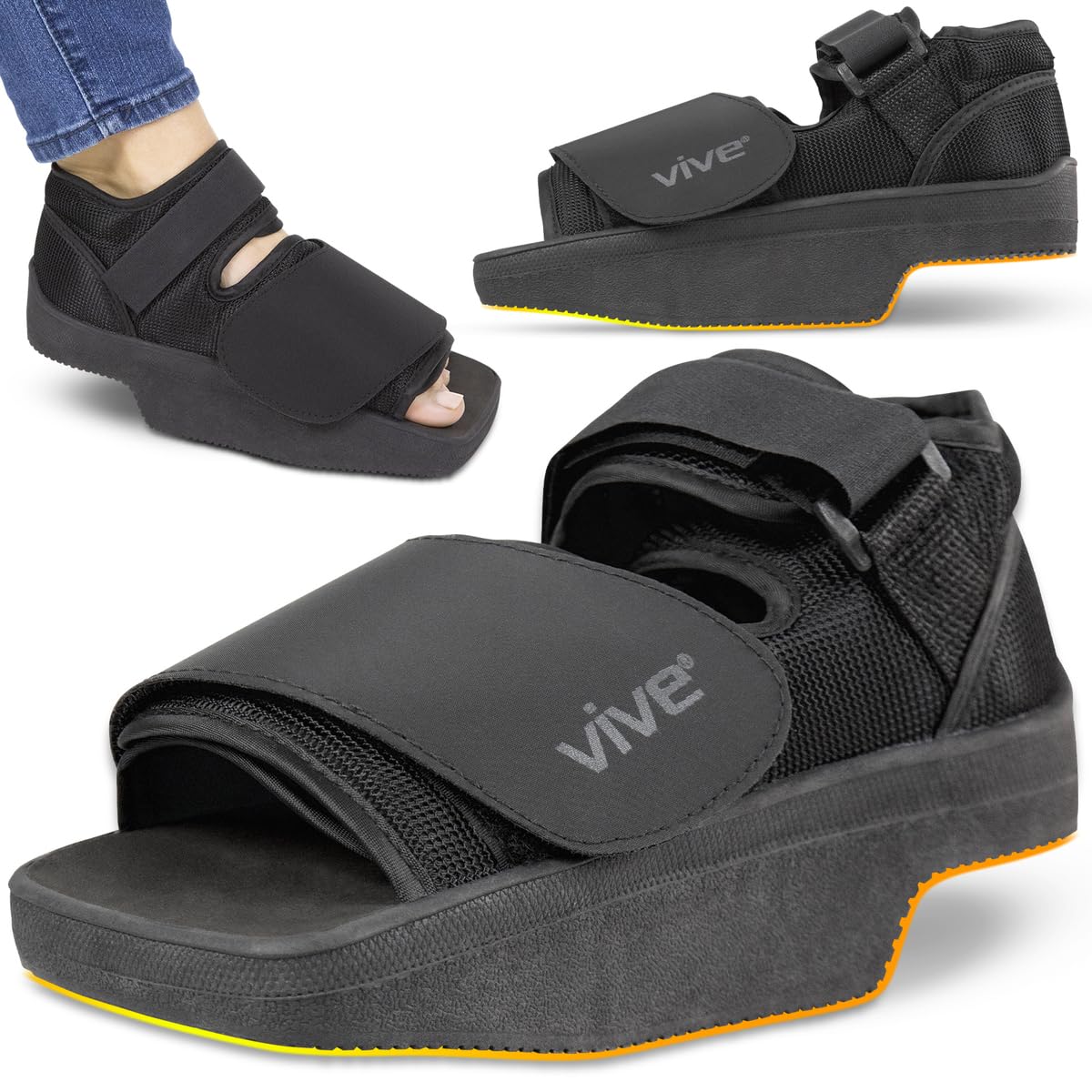 Vive Wedge Post-Op Shoe for Heel and Ankle Pain Relief