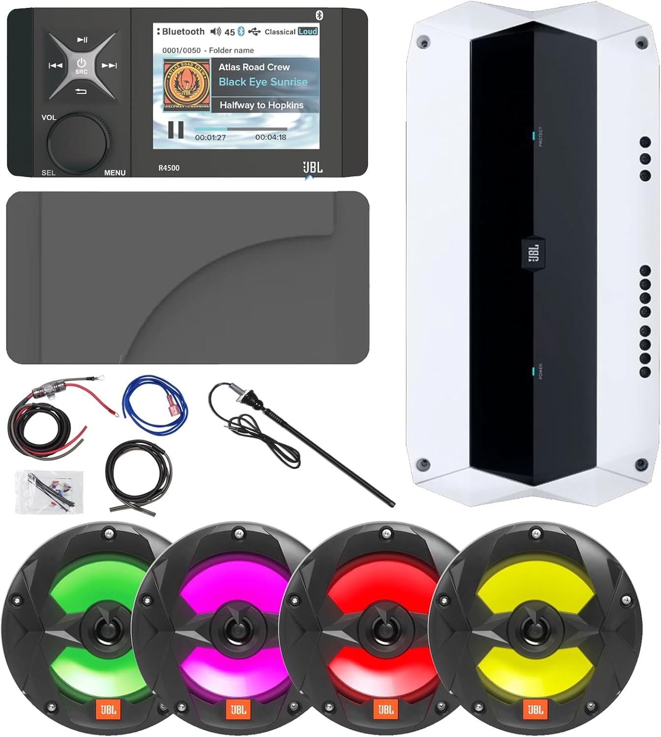Milennia Marine Receiver Bundle with LED Speakers