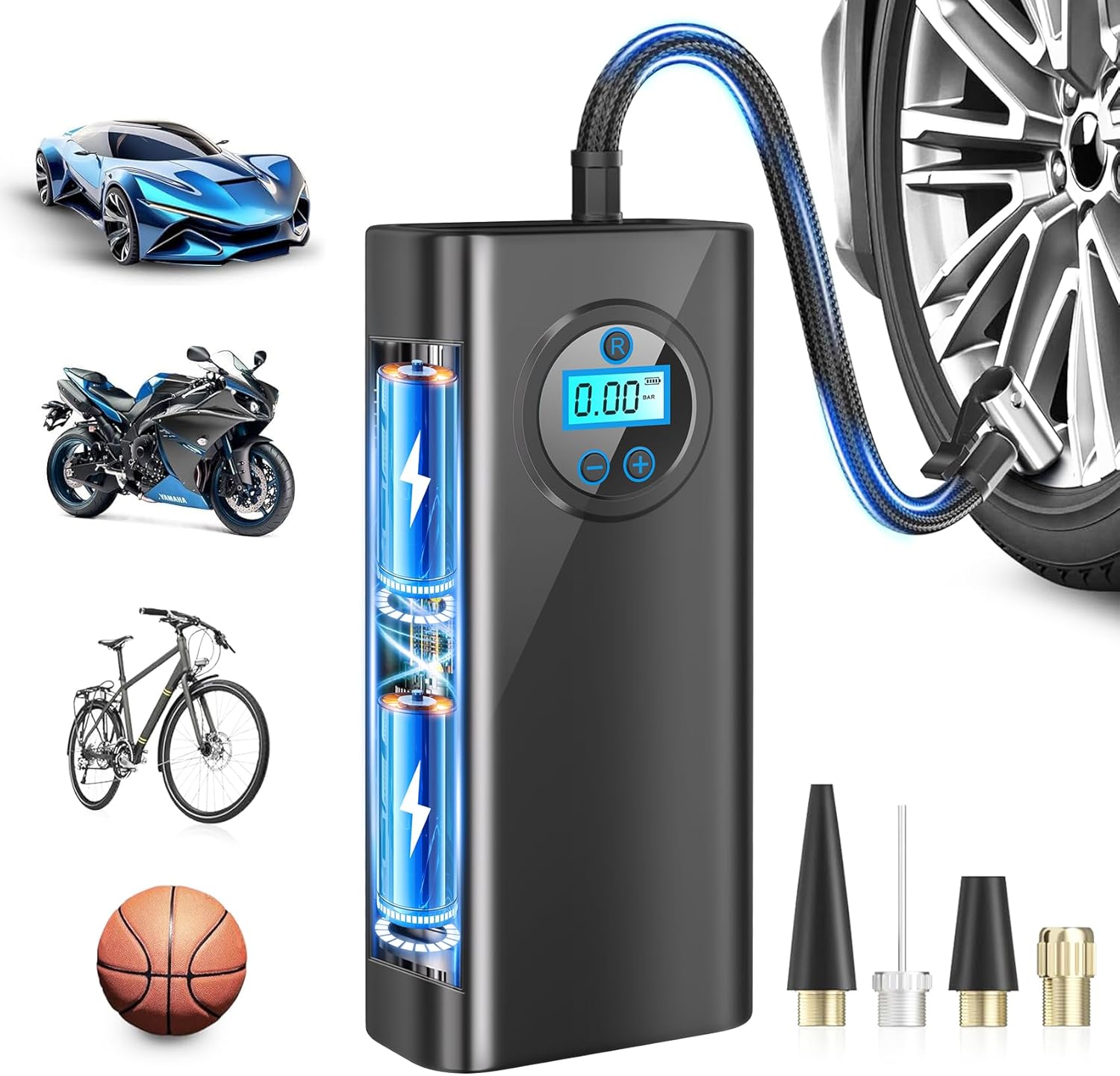 150PSI Cordless Tire Inflator - Portable Power Pump