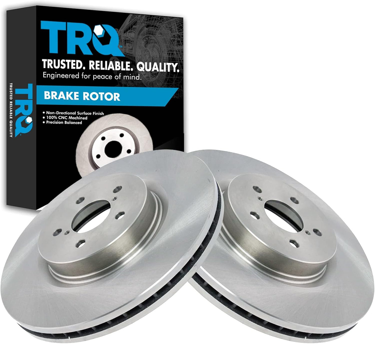 TRQ Front Brake Rotors Set for Subaru Forester & Legacy
