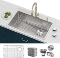 Oxwiser 33x22 Inch Drop-In Stainless Steel Kitchen Sink