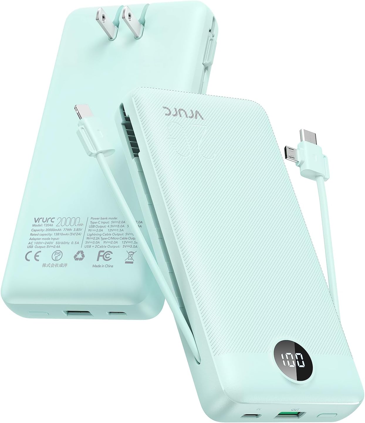 Fast Charge with VRURC 20000mAh Power Bank