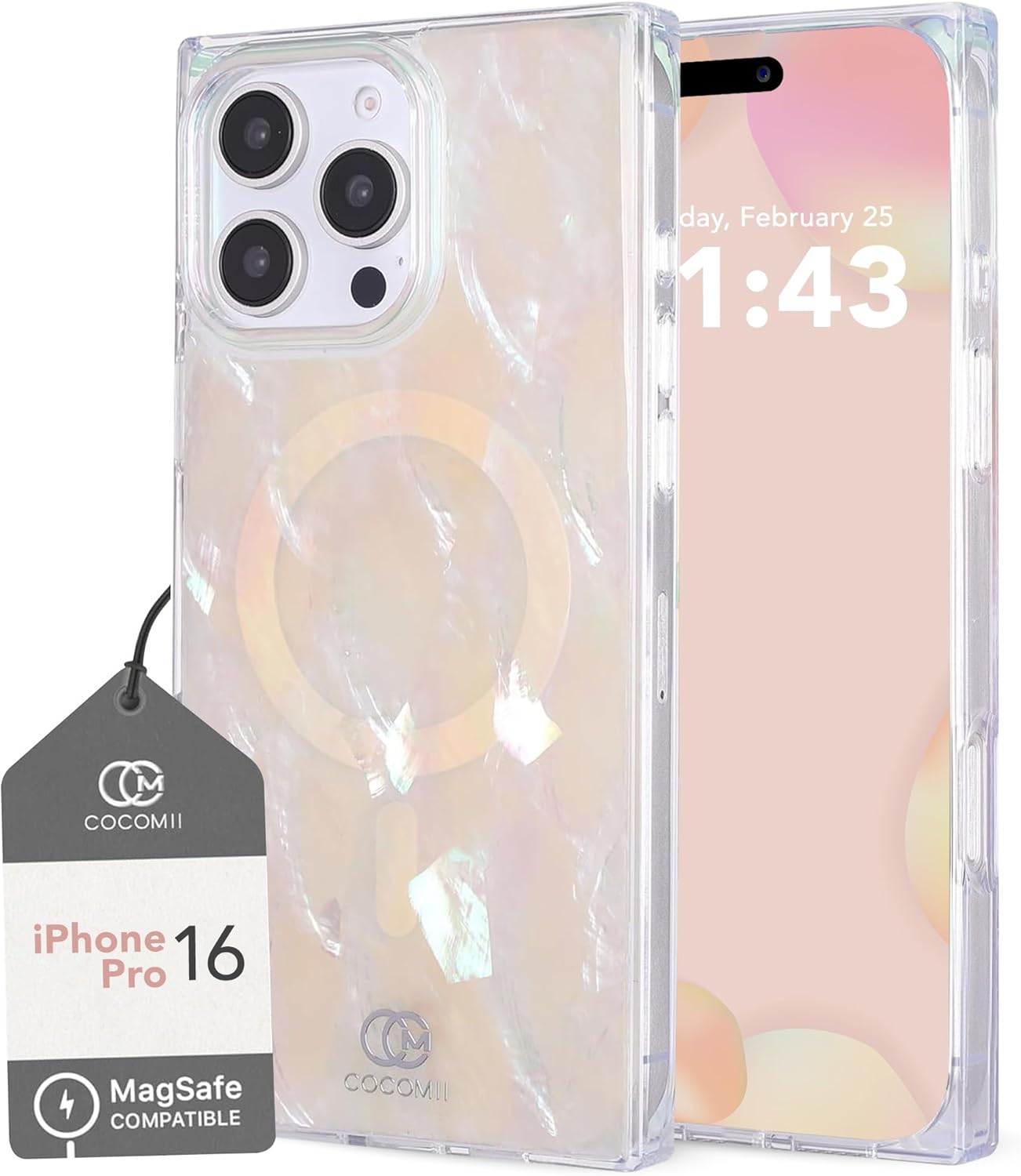 Rectangle Case Compatible with iPhone 16 Pro - Glossy Design
