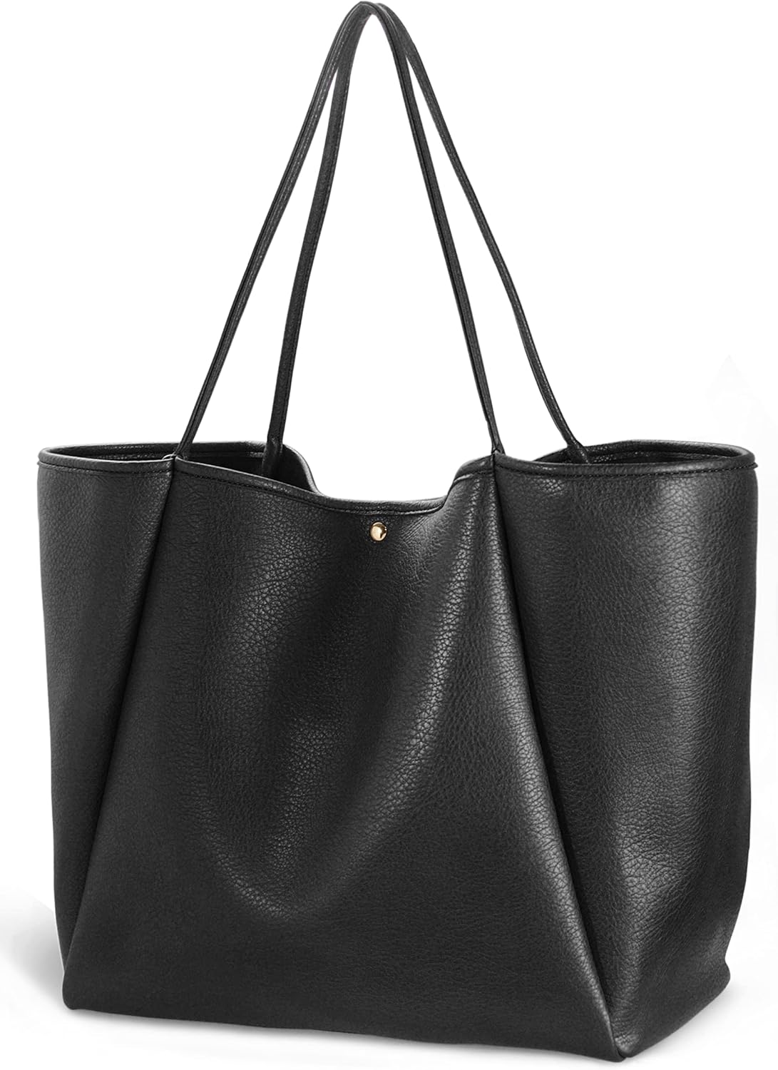 Oversize Pu Leather Tote for Women - Stylish Weekender Bag