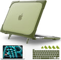 MacBook Pro 16 in Heavy Duty Hard Case with Kickstand - Olive