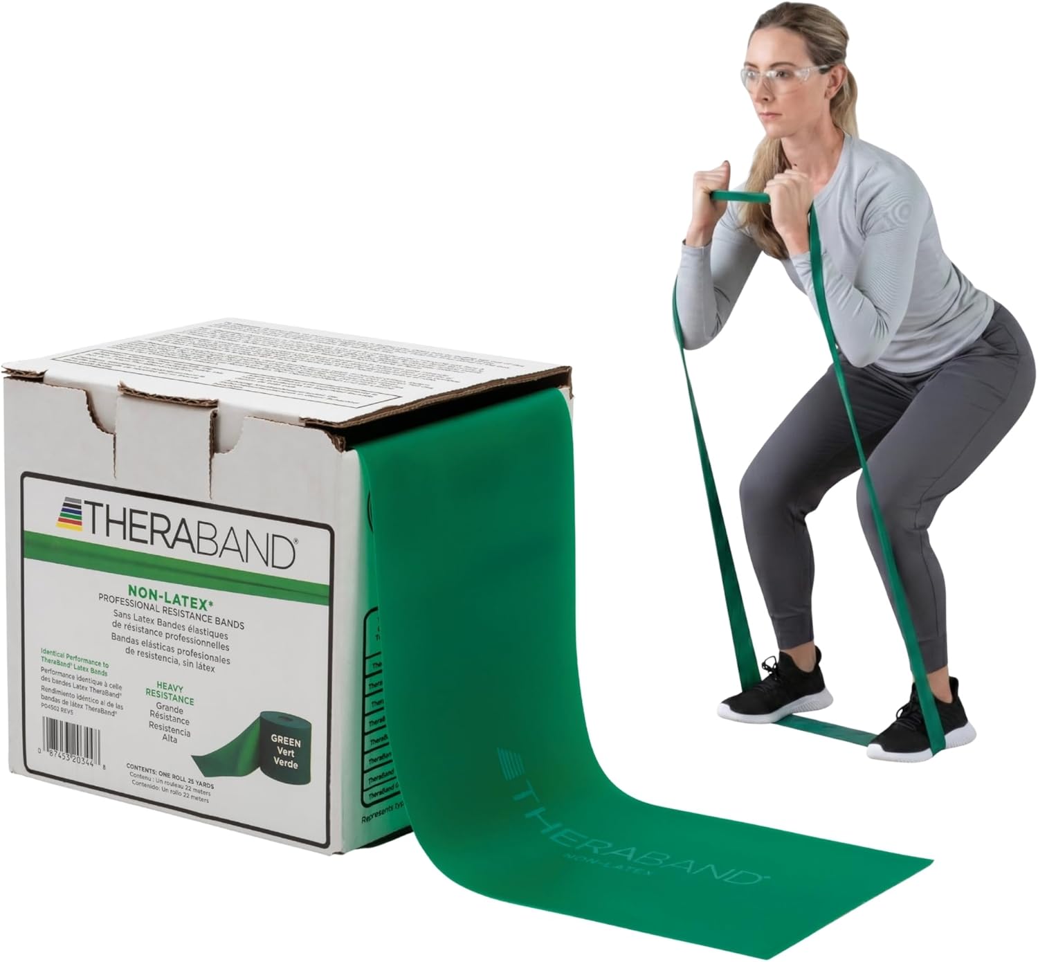 THERABAND Resistance Band 25 Yard Roll for Effective Workouts