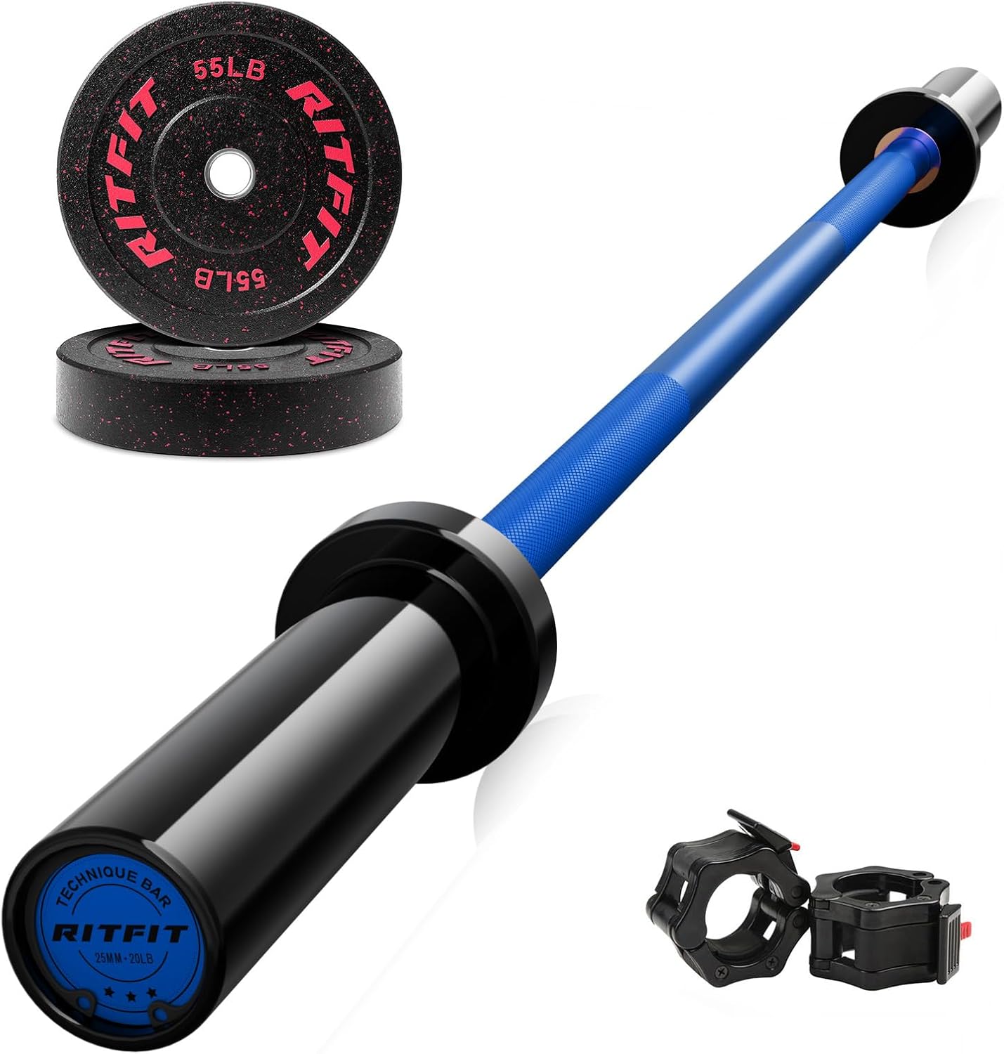 RitFit Barbell Weight Set - Perfect for Home Gym Workouts