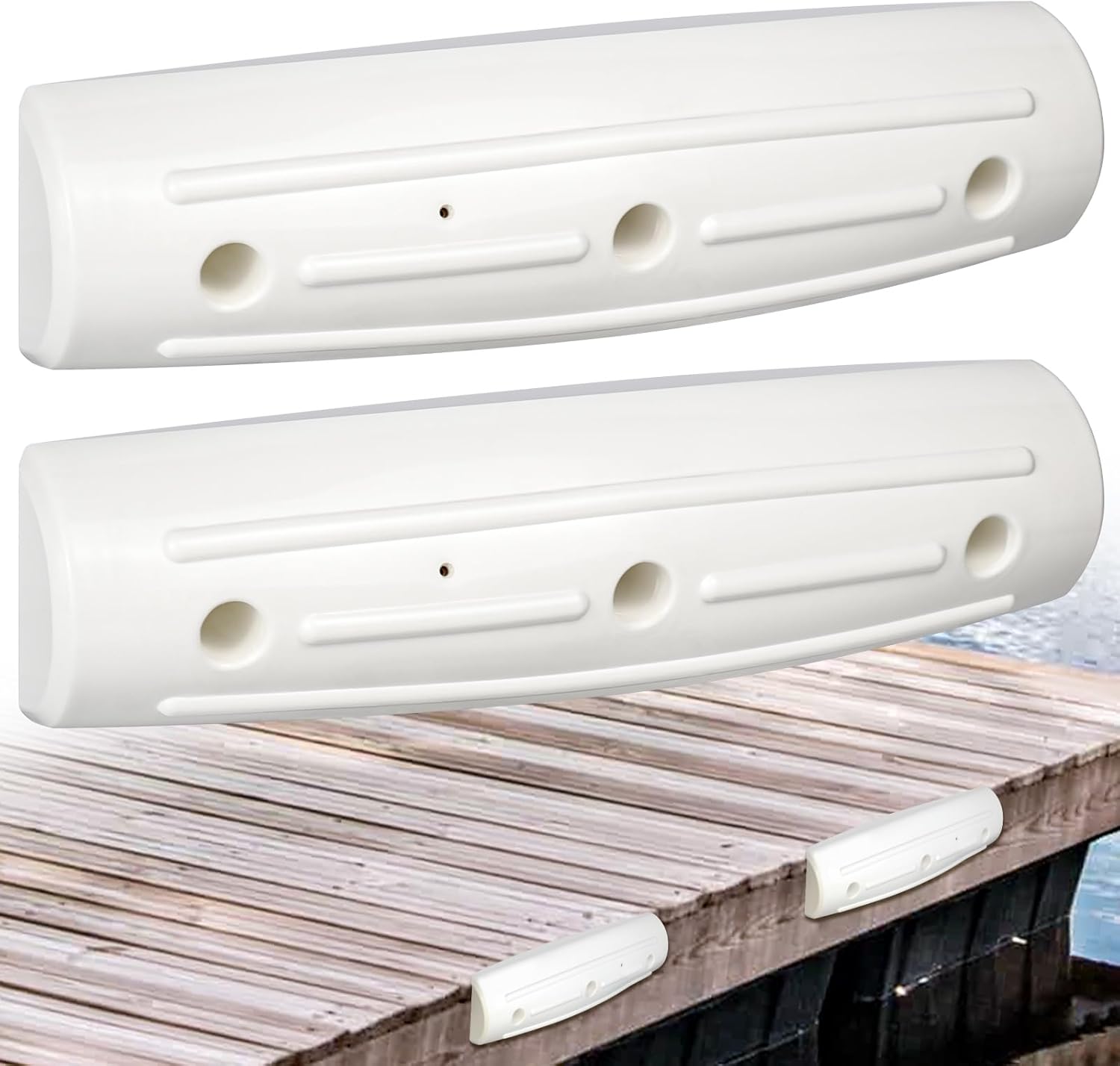 Dock Fender Bumpers for Boats - Soft UV-Resistant 17-Inch Fenders