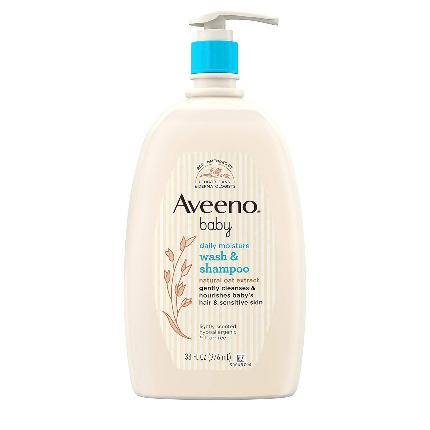 Aveeno Baby Daily Moisture Wash & Shampoo, Gentle & Hypoallergenic!
