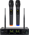 whitesand UHF Wireless Microphone System Dual Handhelds - Clear Sound