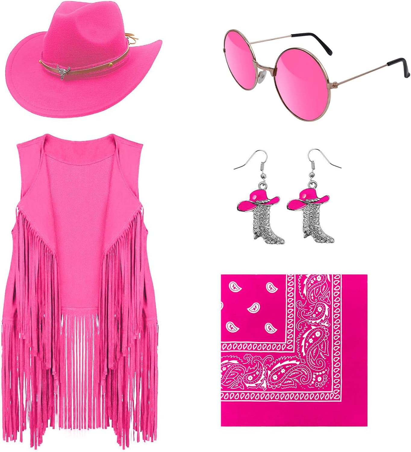 HyperFun Cowgirl Outfits for Women - Western Costume Set