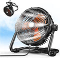 35000mAh Outdoor Misting Fan 12in Rechargeable Patio Cooler
