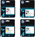HP 712 29ml Cyan DesignJet Original Ink Cartridge - Reliable Color