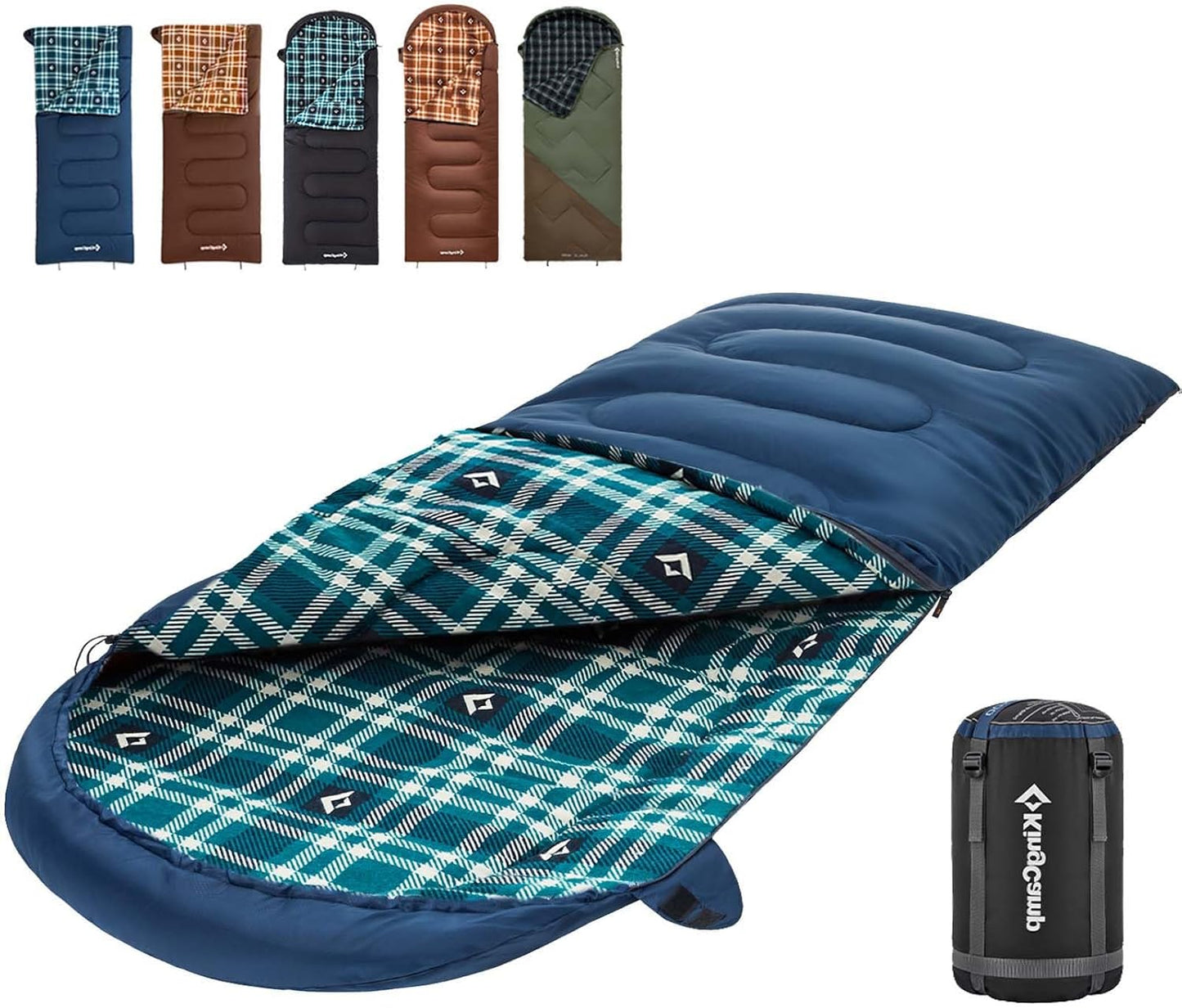 KingCamp Cold Weather Sleeping Bag for Adults, XL Comfort