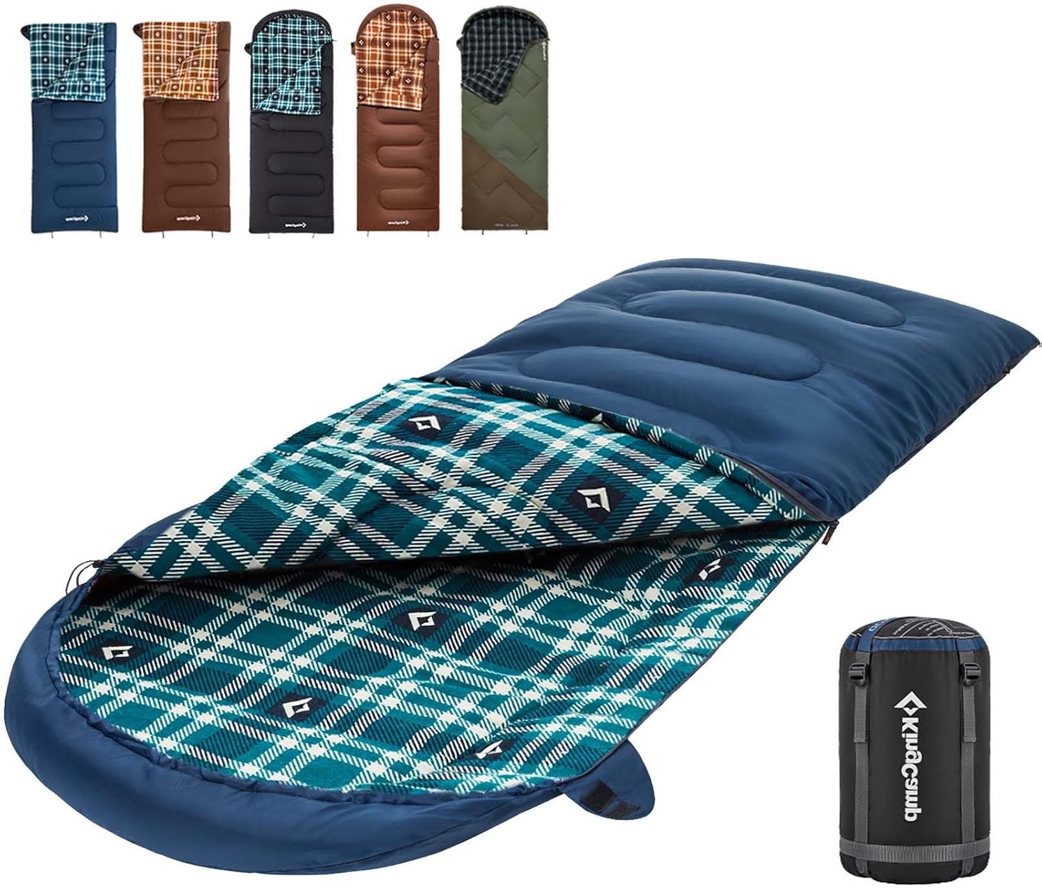 KingCamp Cold Weather Sleeping Bag for Adults, XL Comfort