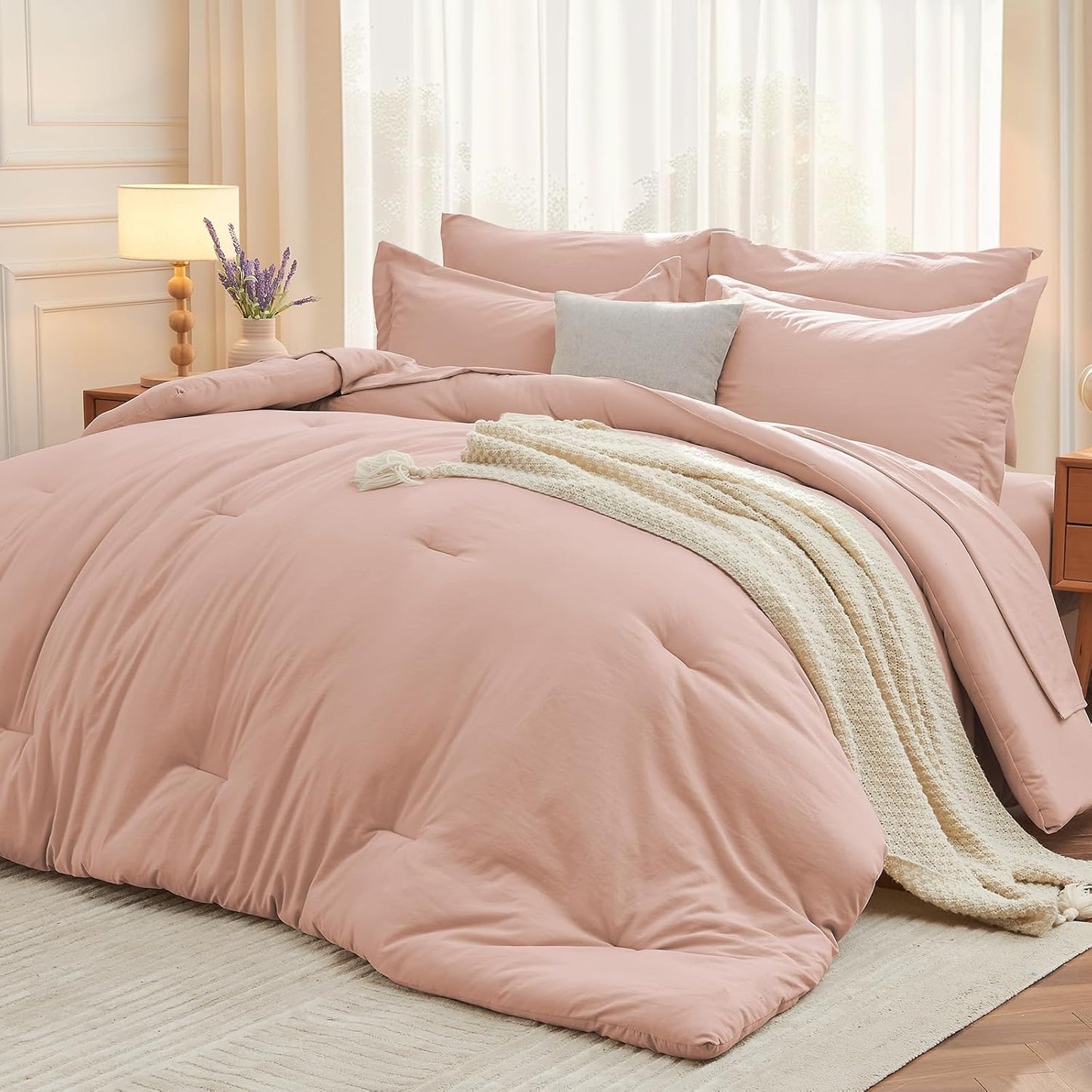 MUXHOMO Twin Comforter Set - Soft All Season Bedding Set