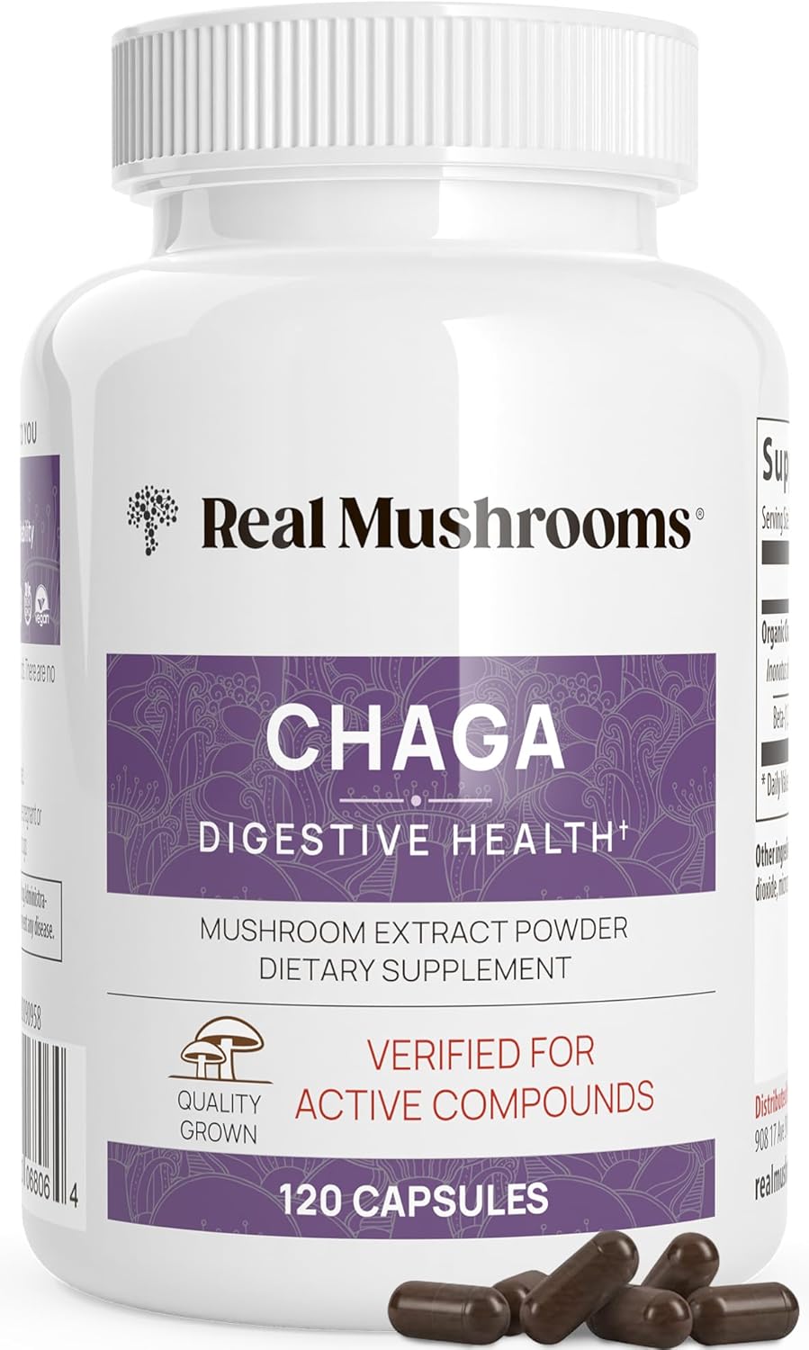 Organic Chaga Capsules for Energy